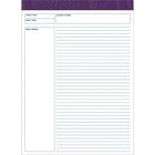 Staples Project Notepads - 8-1/2" x 11-3/4" - Ruled - 50 Sheets - Assorted Colours-Project-ruled