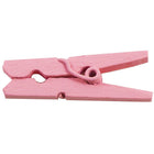 JAM Paper Wood Clothing Pin Clips, Medium, 1 1/8, Pink, 2 Packs of 50, 100 Total (230726778a)-4