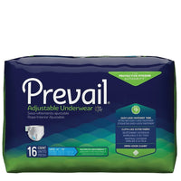 Prevail PVR-513 Maximum Absorbency Adjustable Underwear, Large, Pack of 16-Prevail Adjustable Underwear