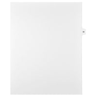 Mark Maker Legal Exhibit Index Tab White Single Tabs, 1/15th Cut, Letter Size, No Holes, Number 95, 25 Pack-White Single Tabs, 1/15th Cut