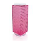 Azar Displays 20" x 8" x 8" 4-Sided Interlocking Pegboard Display, Pink (703385-PNK)-Dimensions: 20"H x 8"W x 8"D