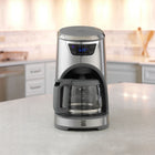 Kenmore Elite Programmable 12-cup Coffee Maker with Filter-Dishwasher-safe glass carafe and easy to clean stainless steel exterior