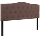 Flash Furniture Cambridge Tufted Upholstered Queen Size Headboard - Camel Fabric-Panel Headboard