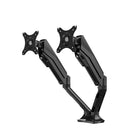 Heartwood 100-MA2 Pneumatic Dual LCD Monitor Arm, Black-Pneumatic articulating arms are compatible with VESA compliant monitors
