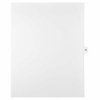 Mark Maker Legal Exhibit Index Tab White Single Tabs, 1/15th Cut, Letter Size, No Holes, Number 98, 25 Pack-White Single Tabs, 1/15th Cut