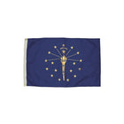 Flagzone Indiana Flag with Heading And Grommets, 3' x 5' (FZ-2132051)-Indiana flag with distinctive design