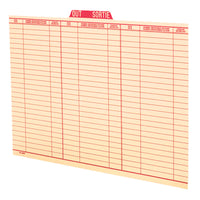 Pendaflex Cardboard Stock Vertical Out Guides, Buff, Legal Size, 17 pt., Bilingual, 100 Pack-When files are removed from their location an out guide is put into the file in it's place