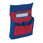 Pacon Chair Storage Pocket Chart, Blue/Red, 3/Pack (PAC20060)-The Chair Storage Pocket Chart is Blue and Red