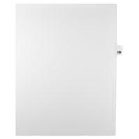 Mark Maker Legal Tabs - Letter Size - White - 1/25th cut - 25 tabs per package - 5 packages Pack - Number 184-White Single Tabs