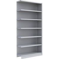 Metalware RK222 Boltless Shelving Unit, 7-Shelves, 36" x 12" x 76", Light Grey-Adjustable shelving system that provides high strength, yet economical storage capacity for your needs