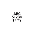 Teacher Created Resources Classic Font Uppercase Letters Black 4", 243 Pack (TCR5376)-Punch out easily and are coated for durability