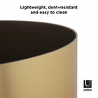 Umbra Metalla Trash Can - Matte-Bras - 4.5 Gallon (17 L) Capacity-9