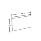 Azar Displays 8.5" x 14" Horizontal Wall Mount Acrylic Sign Holder, Clear, 10 Pack (162706)-Wall mount frame has pre-cut holes for hanging, hardware is not included