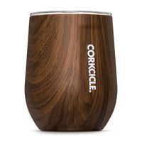 Corkcicle Insulated Stemless Wine Tumbler - 12oz - Walnut Wood-Wine Cup