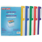 Staples Poly 1/2-Cut File Folders - Letter Size - 8-1/2" x 11" - Assorted Colours-8-1/2" x 11" (Letter size)