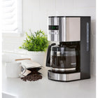 Kenmore Aroma Control 12-Cup Programmable Coffee Maker with Reusable Filter - Black and Stainless Steel-Programmable timer for automatic brewing at a set time