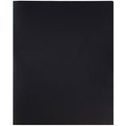 JAM Paper Plastic POP School Two Pocket Folders, Black, 12 Pack (382Eblg)-5