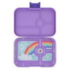 Yumbox Panino 4 Compartment Bento Box - Dreamy Purple-3 cup volume: One 2 cup sandwich/salad-friendly section, two 1/2 cup servings plus a 1 oz dip/treat well