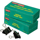 Staples Boxed Binder Clips - Medium - 1-1/4" - Black - 72 Pack-Boxed packaging keeps clips neatly organized for easy storage and sharing at home or in the office
