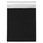 JAM Paper Foil Envelopes with Self Adhesive Closure, 9 x 12, Open End, Black, 100 Pack (01323290B)-Black