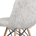 Flash Furniture Shaggy Dog White Accent Chair-CA117 Fire Retardant Foam