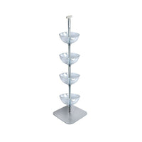 Azar Displays 4-Tier 12" Bowl Display (751204)-Display fixture