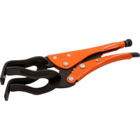 Grip-on 12" Locking Pipe Clamp-Jaw Opening: 90mm diameter.