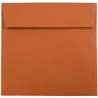 JAM Paper 6.5" x 6.5" Square Envelopes, Dark Orange, 1000 Pack (3157452b)-Square invitation envelope