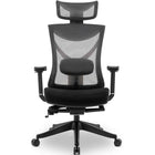 MotionGrey AirGlide Mesh Series Office Chair- Executive Ergonomic Computer Desk Mesh Back - Black-Mesh back for breathability, tight weave fabric seat, cold mold foam cushion for support