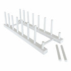 Eddie's Wooden Dowel Easel - 7 Slots - White - 3 Pack-Easels