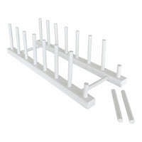 Eddie's Wooden Dowel Easel - 7 Slots - White - 3 Pack-Easels