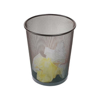 Staples Metal Mesh Wastebasket - 17 L/4.5 Gal - Black-Wastebasket designed to keep your space clean and clutter-free