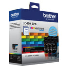 Brother Genuine LC4043PKS Standard Yield Colour Ink Cartridge 3-Pack-Compatible with MFC-J1205W, MFC-J1205W XL and MFC-J1215W