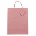 Jam Paper Gift Bags with Rope Handles - Large - 10" x 13" x 5" - Pink Matte - 100 Pack-Quantity: 100 per pack