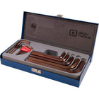 Gray Tools 15 Piece SAE, Short Arm S2 Hex Key Set, .028"-5/8"-Contains sizes: 0.028", 0.035", 0.5", 1/16", 5/64", 3/32", 1/8", 5/32", 3/16", 1/4", 5/16", 3/8", 1/2", 9/16" and 5/8".