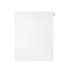 Mark Maker Legal Exhibit Index Tab White Single Tabs, 1/26th Cut, Letter Size, No Holes, Letter A, 25 Pack-White Single Tabs, 1/26th Cut