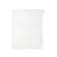 Mark Maker Legal Exhibit Index Tab White Single Tabs, 1/26th Cut, Letter Size, No Holes, Letter A, 25 Pack-White Single Tabs, 1/26th Cut