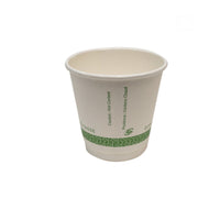 Eco-Packaging Compostable Double-Wall 8oz Hot Cup - 500 Pack-Made from compostable resin lined paper board