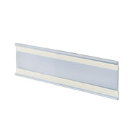 Azar Displays 3" x 8.5" Plastic Adhesive-Back C-Channel Nameplates, Clear, 10 Pack (199611)-Great for offices, schools, business and much more
