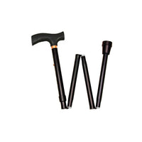 Drive Medical Heavy Duty Folding Cane Lightweight Adjustable with T Handle-Black, Steel