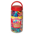 Chenille Craft Letters And Numbers, Magnetic Foam, 210 Pack (CK-4357)-Includes capital and lowercase letters, numbers and a variety of punctuation marks and math symbols which are Colour coded to help early learning