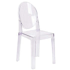 Nicer Furniture Louis XVI Ghost Side Chair-Transparent Crystal Finish