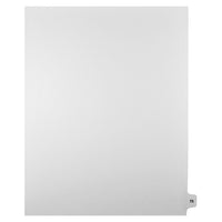 Mark Maker Legal Tabs - Letter Size - White - 1/15th cut - 25 tabs per package - 5 packages Pack - Number 75-White Single Tabs