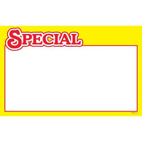 Special Show Card, Yellow Boarder, 5.5" H x 7" H, 100 Pack-Card stock