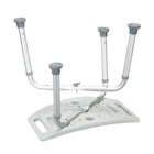 Drive Medical Bathroom Safety Shower Tub Bench Chair, Without Back, Grey-Tool-free assembly of seat and legs