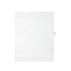 Mark Maker Legal Exhibit Index Tab White Single Tabs, 1/15th Cut, Letter Size, No Holes, Letter V, 25 Pack-White Single Tabs, 1/15th Cut