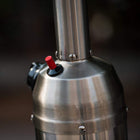 Legacy Table Top Propane Patio Heater - Stainless Steel-The total height comes in at 36.4", the clearance you will need is 36" from the sides and 24" from the ceiling