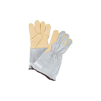 Zenith Safety Standard Quality Gloves, Large, Grain Goatskin Palm, Fleece Inner Lining - 12 Pack-Cuff Material: Leather