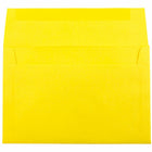 JAM Paper A10 Invitation Envelopes, 6 x 9.5, Brite Hue Yellow Recycled, 100 Pack (28038g)-Size: A10 (6" x 9-1/2")