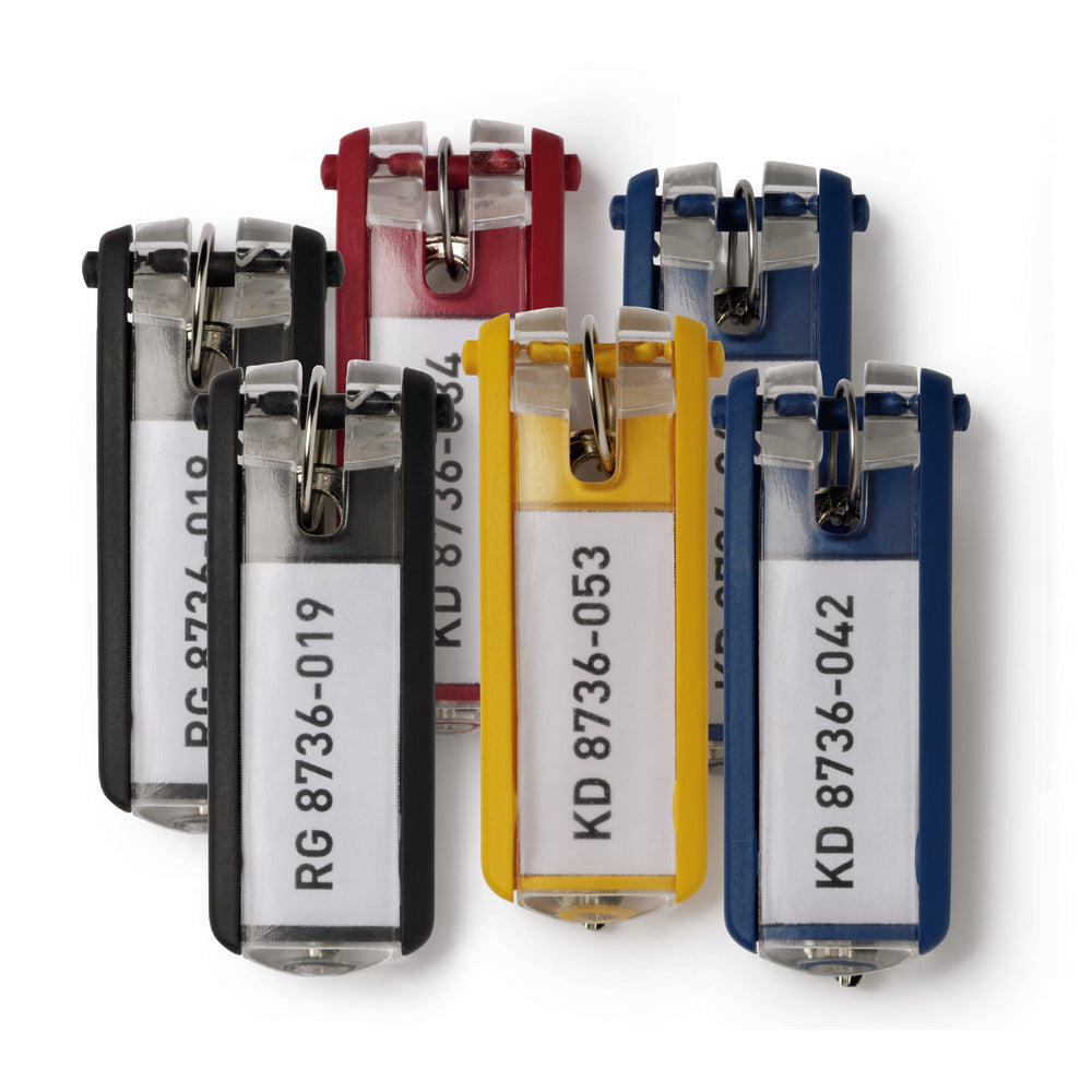 Durable Plastic Key Clip - Assorted Colours - 6 Pack | staples.ca